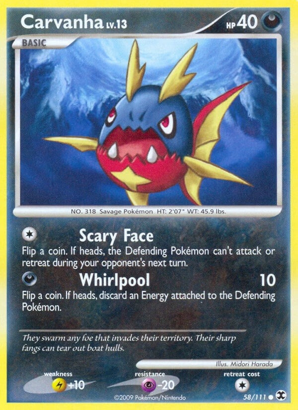 Image for Carvanha (Rising Rivals) (58/111) - Pokemon