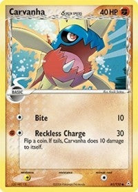 Image for Carvanha (Delta Species) (Holon Phantoms) (61/110) - Pokemon