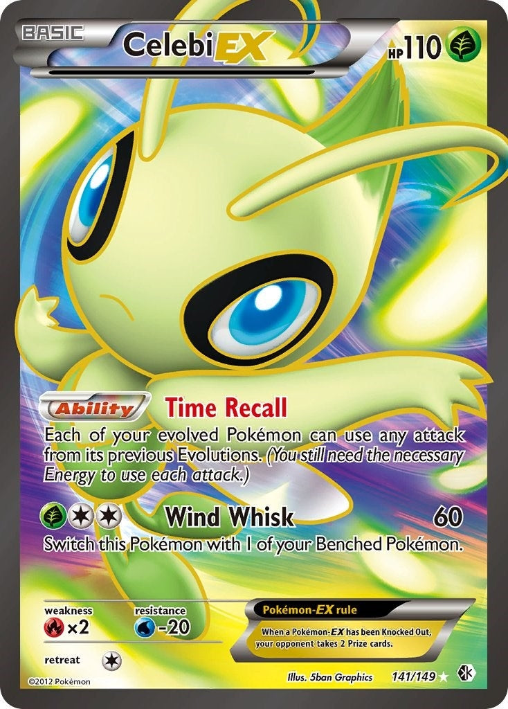 Image for Celebi EX (141 Full Art) (Boundaries Crossed) (141/149) - Pokemon