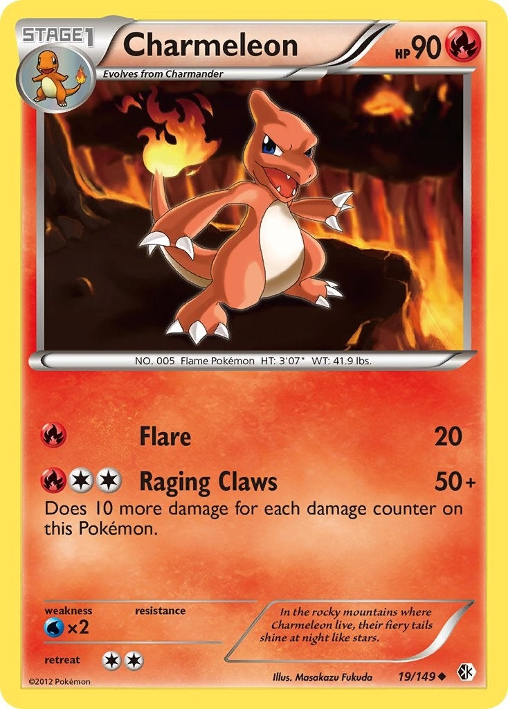 Image for Charmeleon (Boundaries Crossed) (19/149) - Pokemon