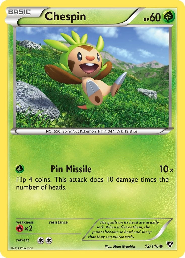Image for Chespin (XY Base Set) (12/146) - Pokemon