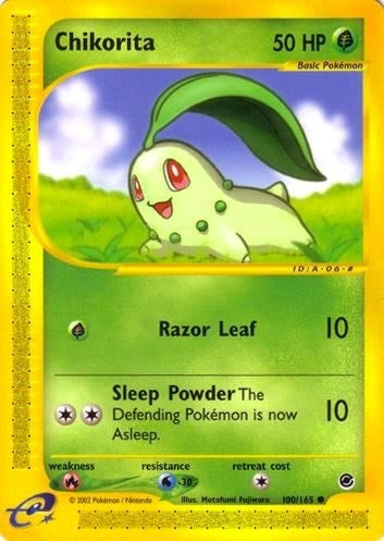 Image for Chikorita (100) (Expedition) (100/165) - Pokemon