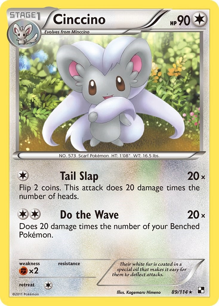 Image for Cinccino (Black and White) (89/114) - Pokemon