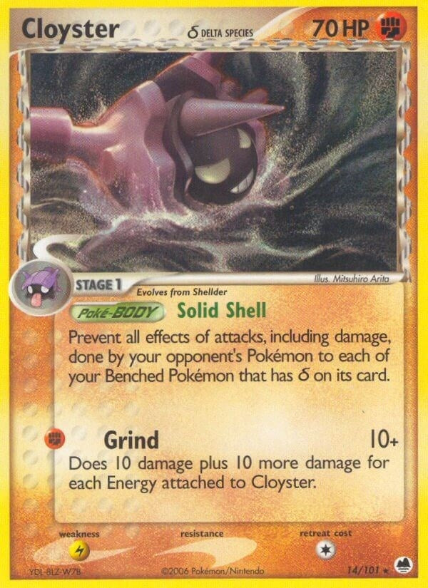 Image for Cloyster (Delta Species) (Dragon Frontiers) (14/101) - Pokemon