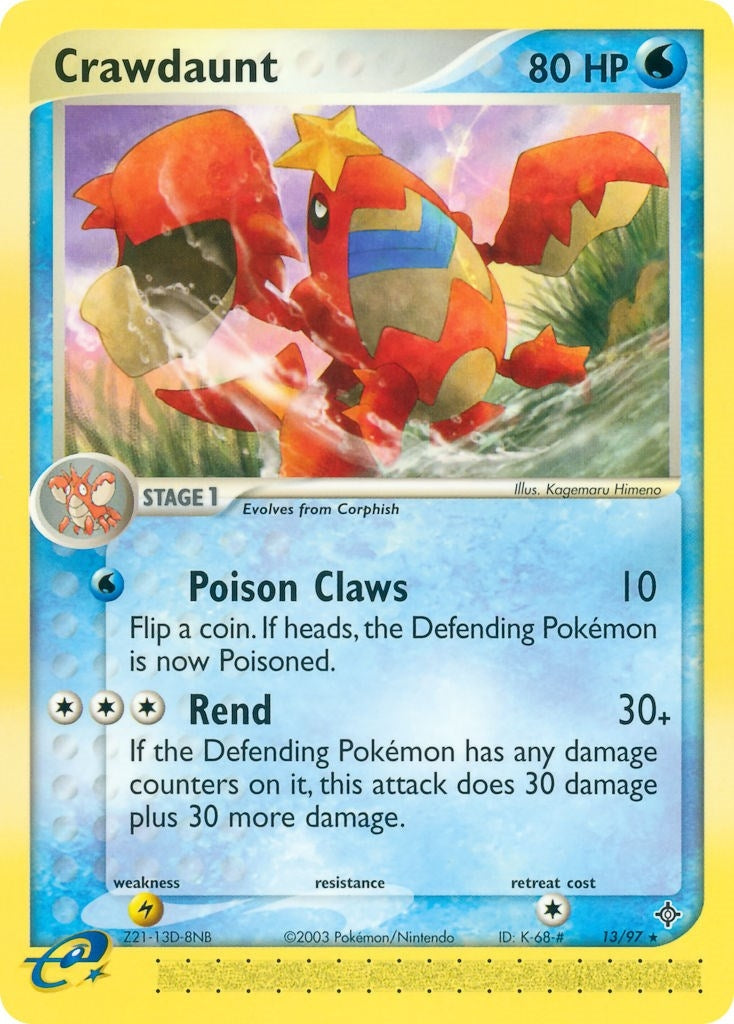 Image for Crawdaunt (Dragon) (13/97) - Pokemon