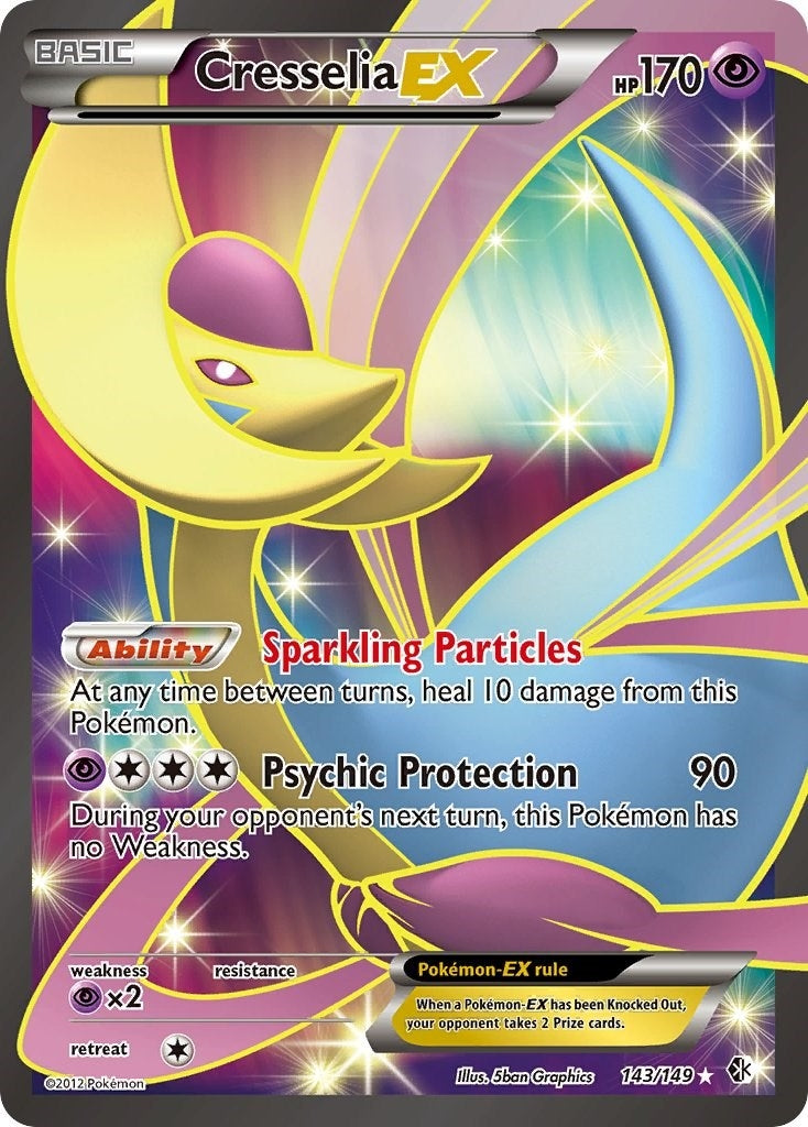 Image for Cresselia EX (143 Full Art) (Boundaries Crossed) (143/149) - Pokemon