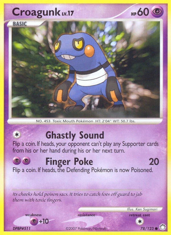 Image for Croagunk (Mysterious Treasures) (78/123) - Pokemon