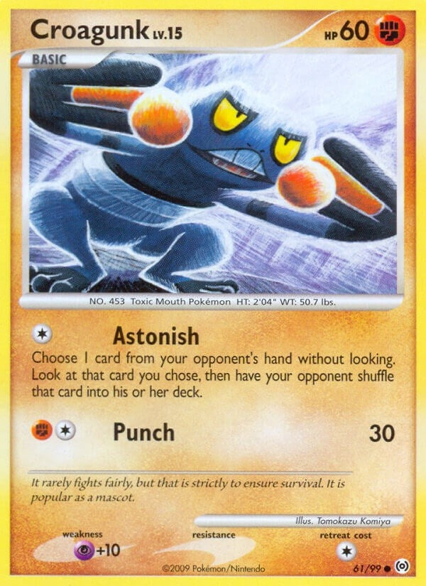 Image for Croagunk (Arceus) (61/99) - Pokemon