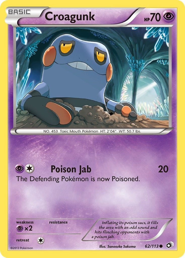 Image for Croagunk (Legendary Treasures) (62/113) - Pokemon