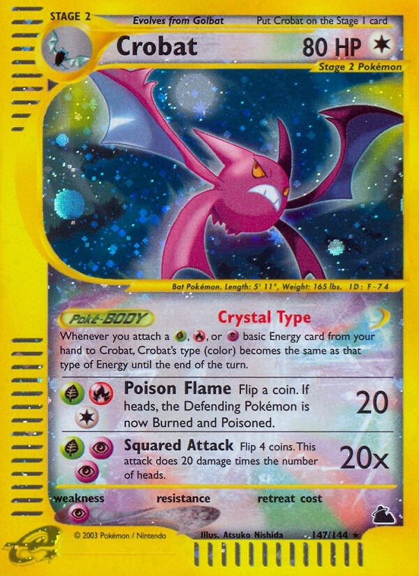 Image for Crobat (147) (Skyridge) (147/144) - Pokemon