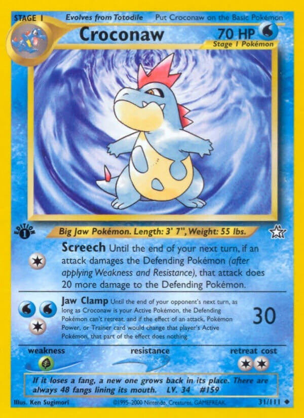 Image for Croconaw (31) (Neo Genesis) (031/111) - Pokemon