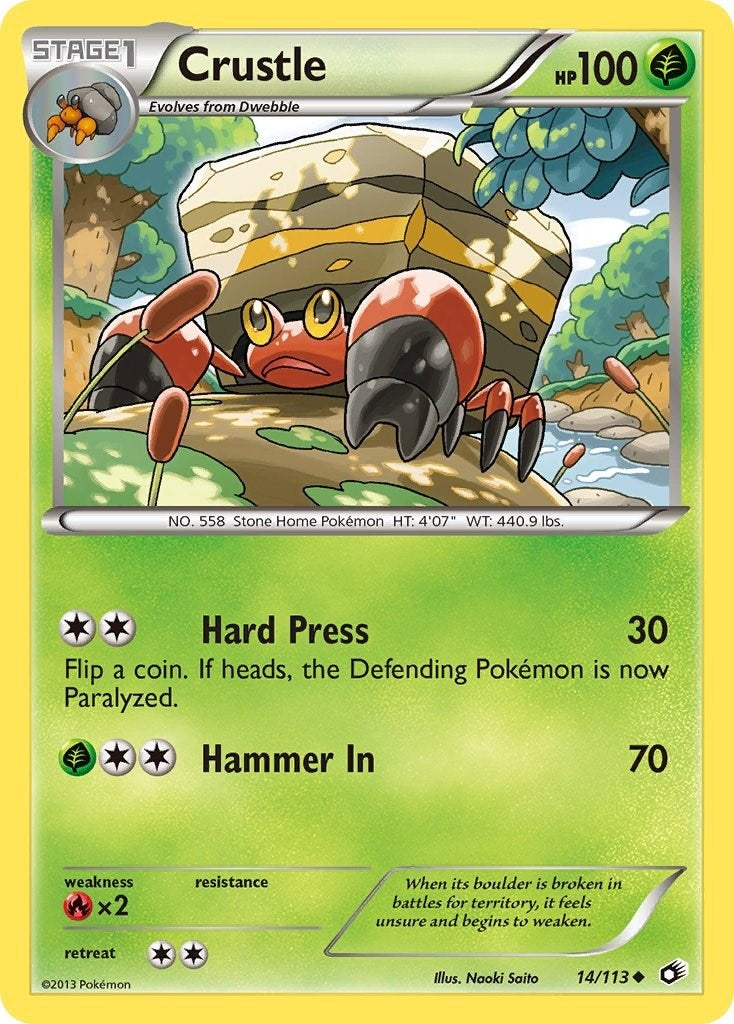 Image for Crustle (Legendary Treasures) (14/113) - Pokemon