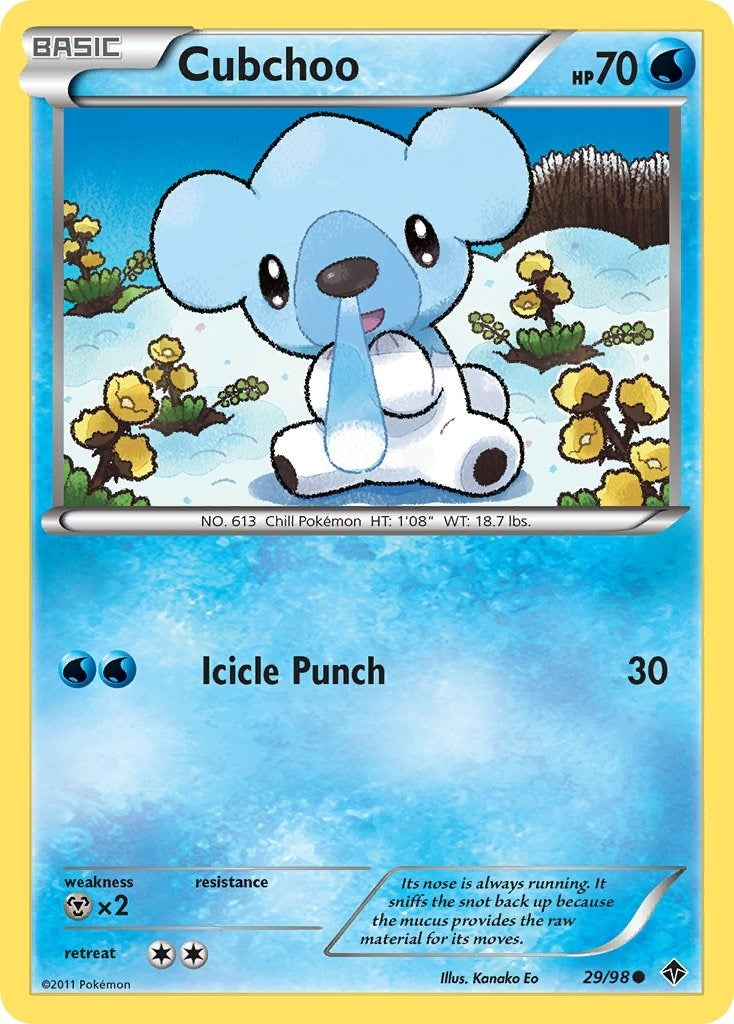 Image for Cubchoo (29) (Emerging Powers) (29/98) - Pokemon