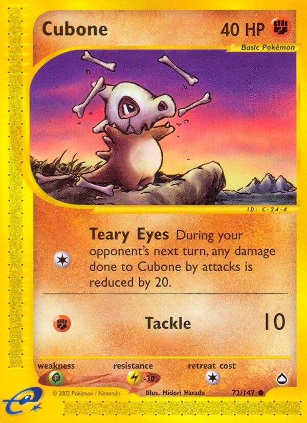 Image for Cubone (Aquapolis) (072/147) - Pokemon