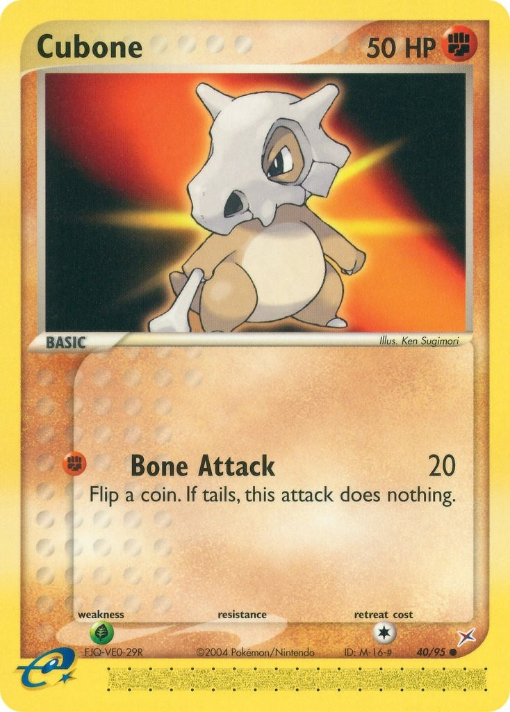 Image for Cubone (Team Magma vs Team Aqua) (40/95) - Pokemon