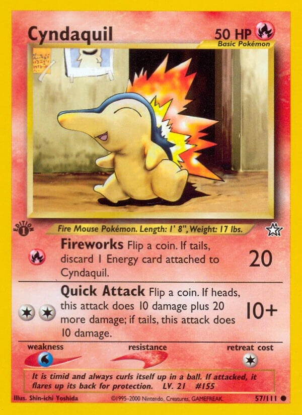 Image for Cyndaquil (57) (Neo Genesis) (057/111) - Pokemon