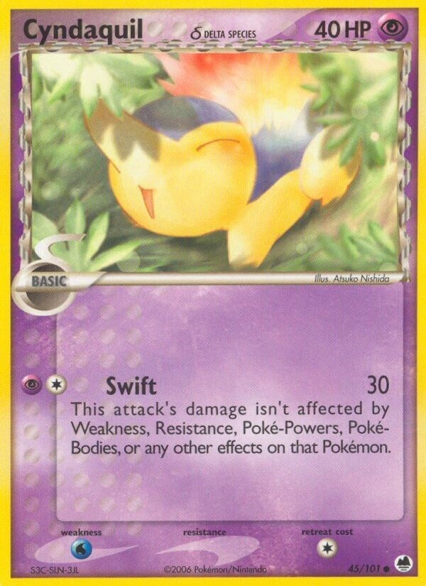 Image for Cyndaquil (Delta Species) (Dragon Frontiers) (45/101) - Pokemon