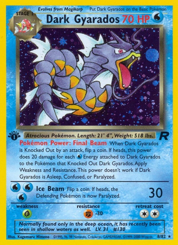 Image for Dark Gyarados (8) (Team Rocket) (08/82) - Pokemon