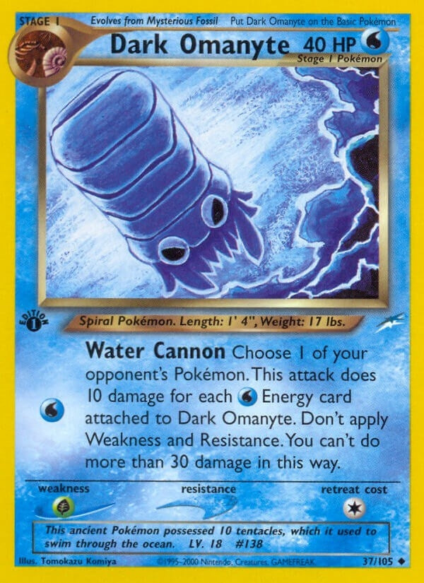 Image for Dark Omanyte (Neo Destiny) (037/105) - Pokemon