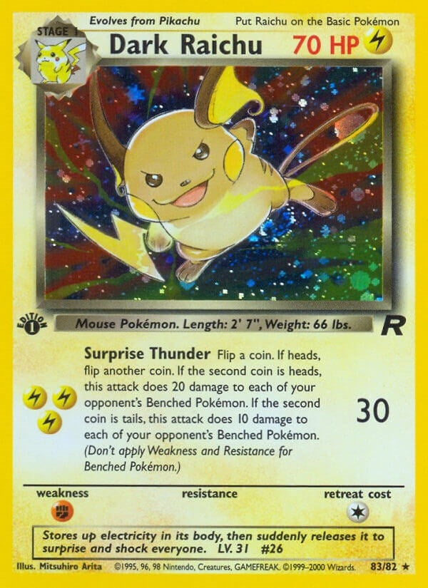 Image for Dark Raichu (Team Rocket) (83/82) - Pokemon