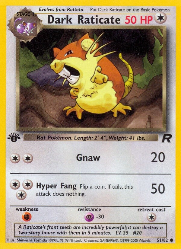 Image for Dark Raticate (Team Rocket) (51/82) - Pokemon