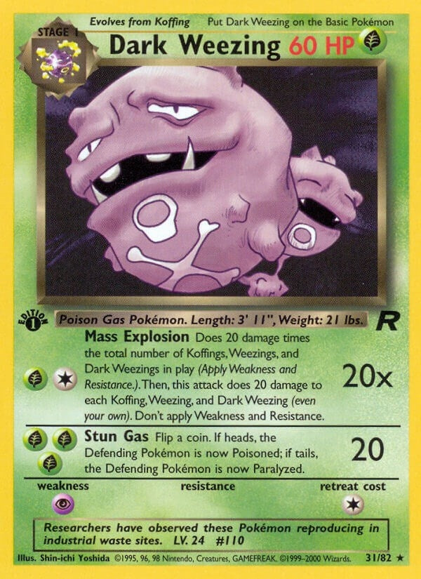 Image for Dark Weezing (31) (Team Rocket) (31/82) - Pokemon