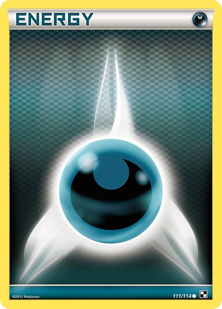 Image for Darkness Energy (Basic) (Black and White) (111/114) - Pokemon