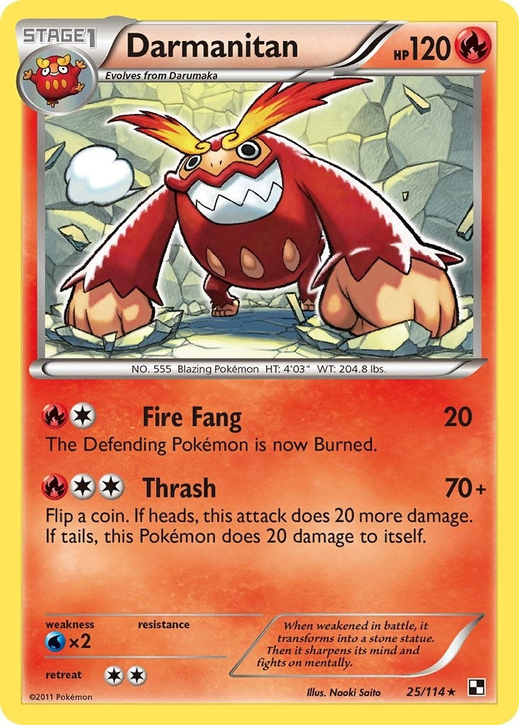 Image for Darmanitan (Black and White) (25/114) - Pokemon