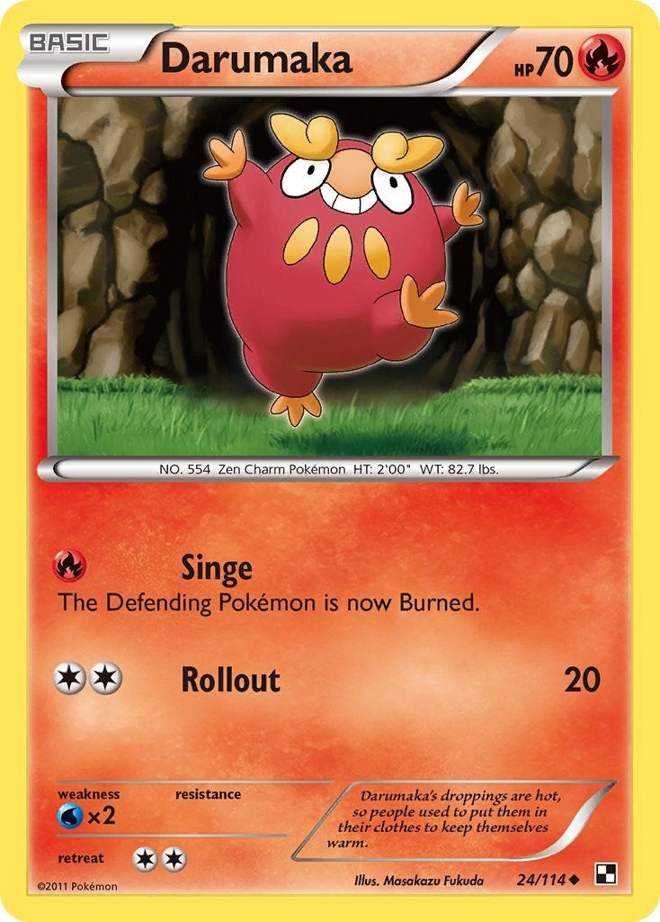 Image for Darumaka (24) (Black and White) (24/114) - Pokemon