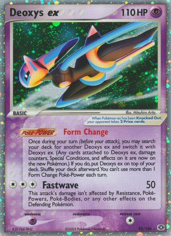 Image for Deoxys ex (Speed Forme) (Emerald) (93/106) - Pokemon