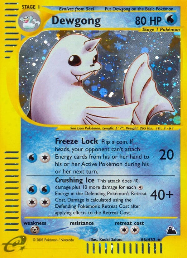 Image for Dewgong (H6) (Skyridge) (H06/H32) - Pokemon