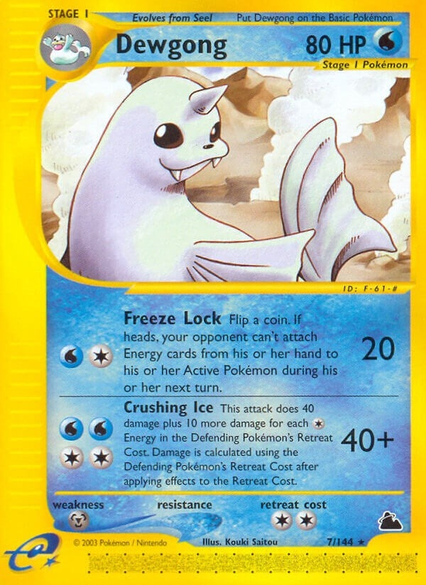 Image for Dewgong (7) (Skyridge) (007/144) - Pokemon