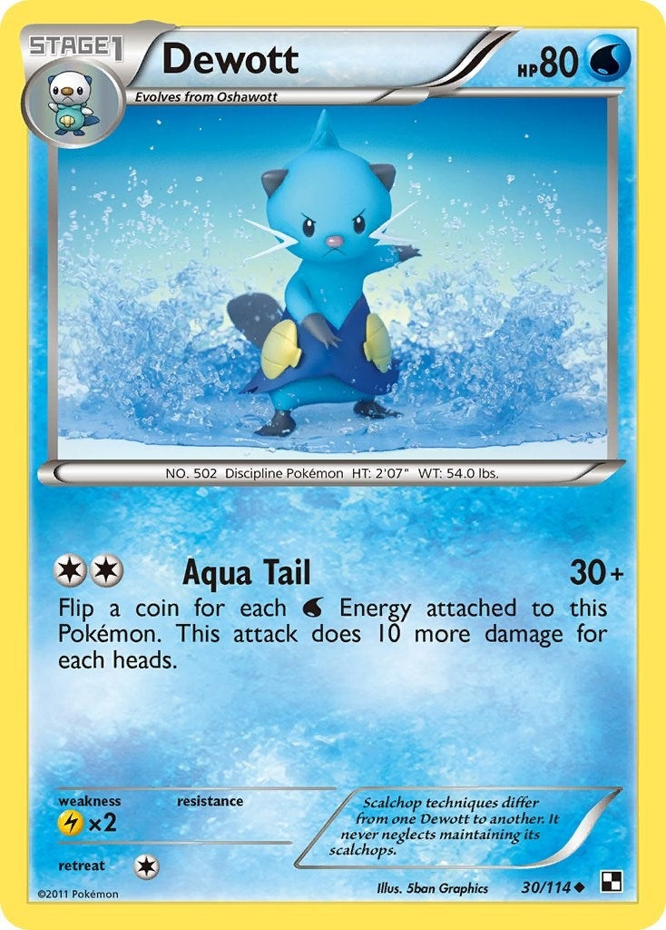 Image for Dewott (30) (Black and White) (30/114) - Pokemon
