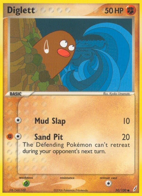 Image for Diglett (Crystal Guardians) (50/100) - Pokemon