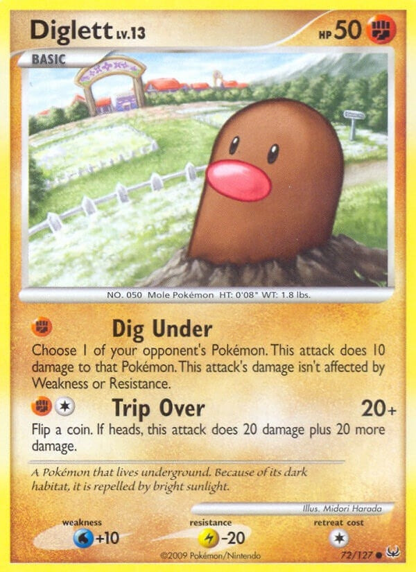 Image for Diglett (Platinum) (72/127) - Pokemon