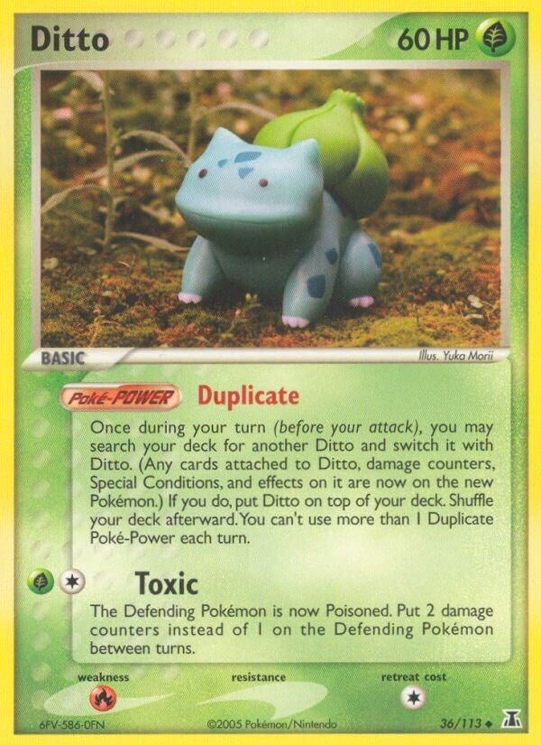 Image for Ditto (Bulbasaur) (Delta Species) (36/113) - Pokemon