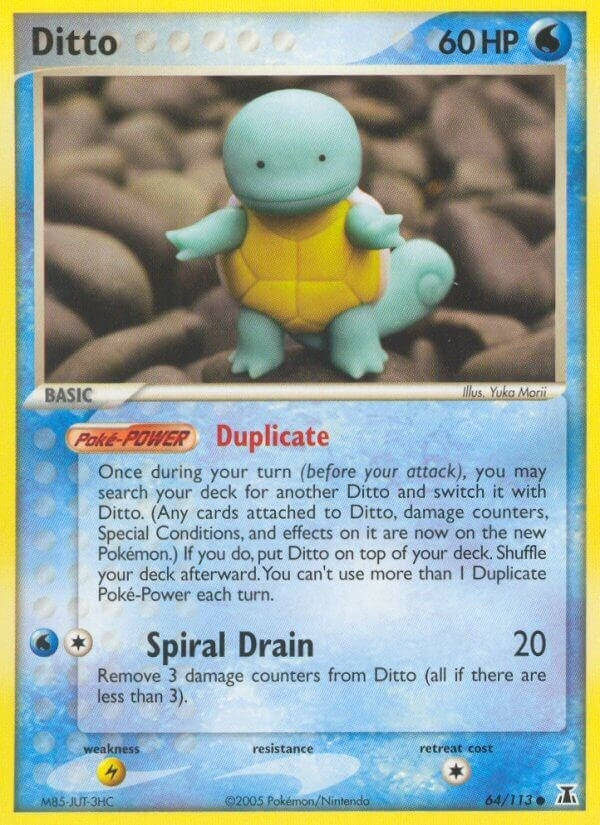 Image for Ditto - 64/113 (Squirtle) (Delta Species) (064/113) - Pokemon