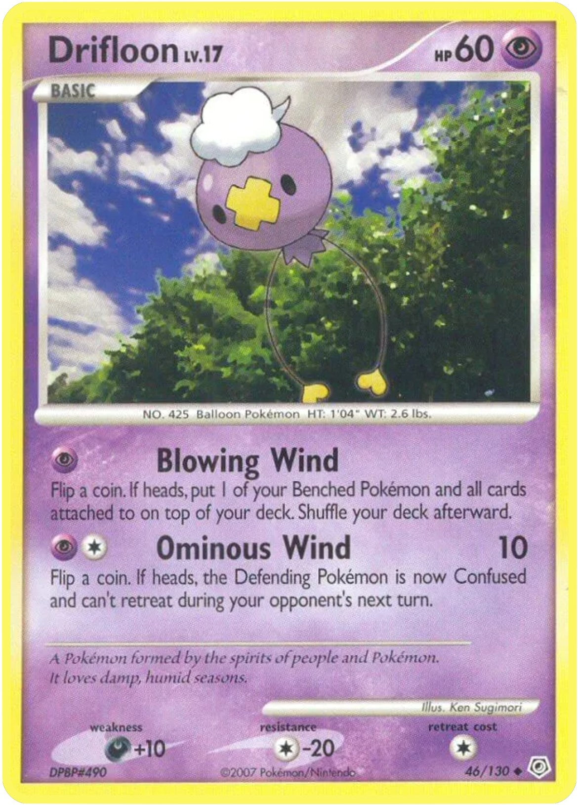 Image for Drifloon (Diamond and Pearl) (46/130) - Pokemon