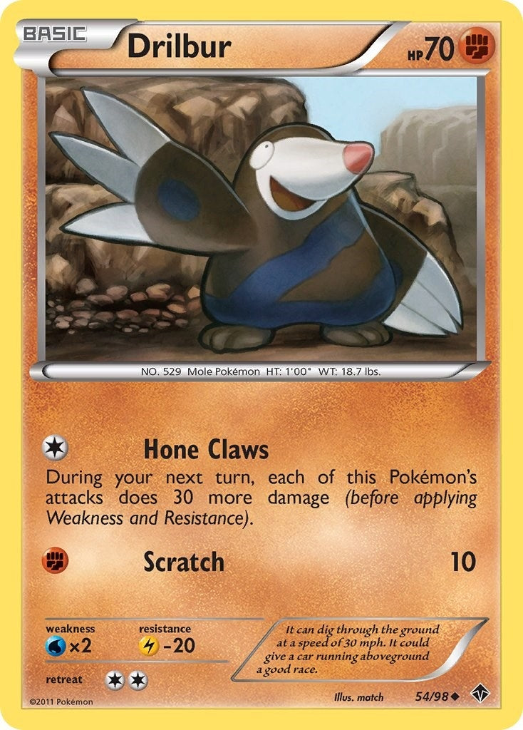 Image for Drilbur (54) (Emerging Powers) (54/98) - Pokemon