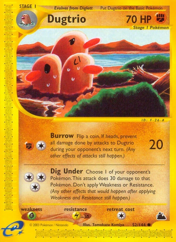 Image for Dugtrio (Skyridge) (052/144) - Pokemon