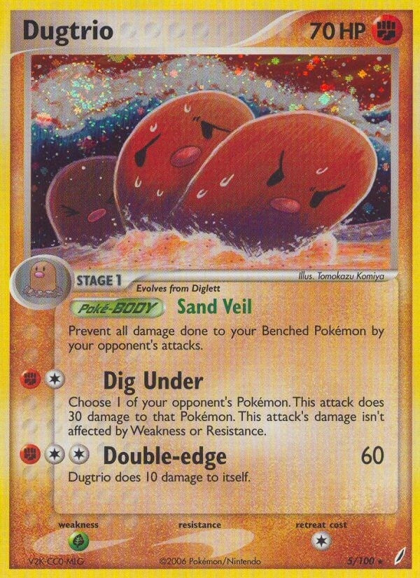 Image for Dugtrio (Crystal Guardians) (5/100) - Pokemon