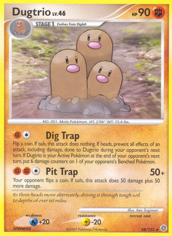 Image for Dugtrio (Secret Wonders) (24/132) - Pokemon