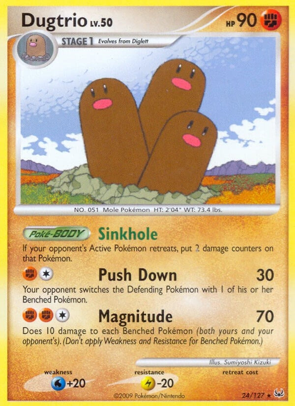 Image for Dugtrio (Platinum) (24/127) - Pokemon