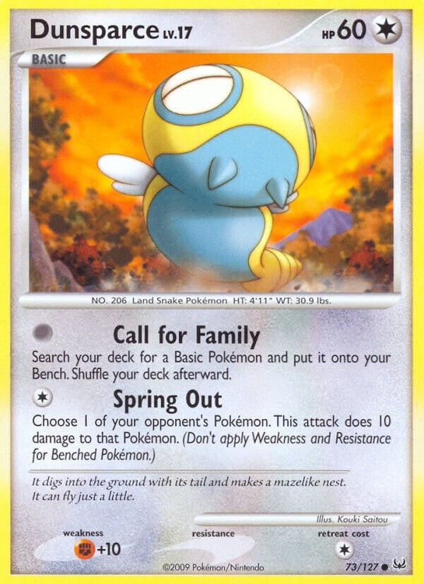 Image for Dunsparce (Platinum) (73/127) - Pokemon