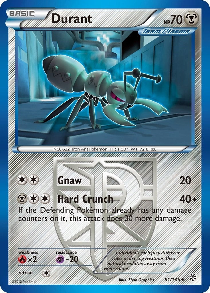 Image for Durant (Team Plasma) (91) (Plasma Storm) (91/135) - Pokemon