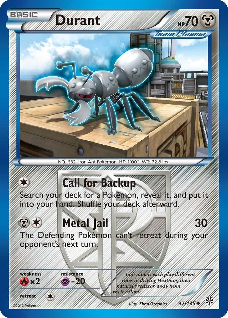 Image for Durant (Team Plasma) (92) (Plasma Storm) (92/135) - Pokemon
