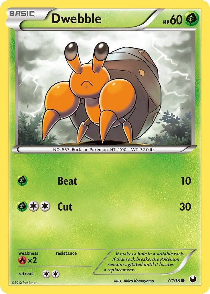 Image for Dwebble (Dark Explorers) (7/108) - Pokemon