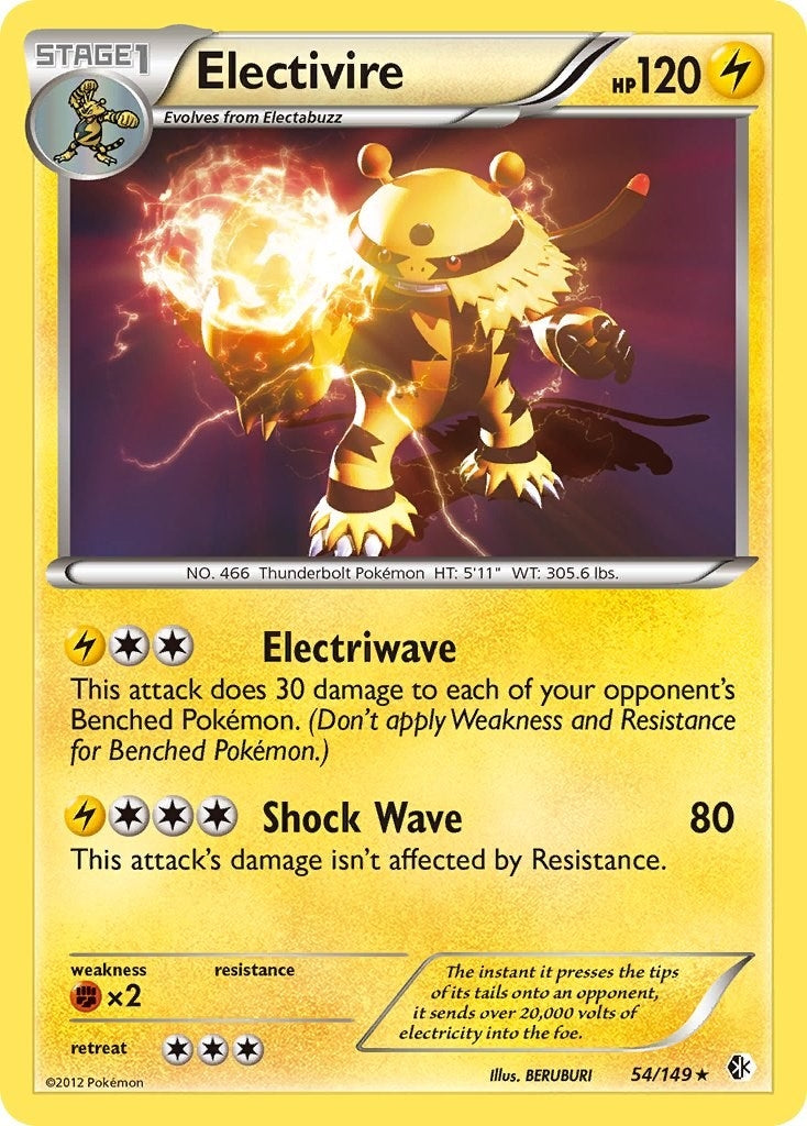 Image for Electivire (Boundaries Crossed) (54/149) - Pokemon