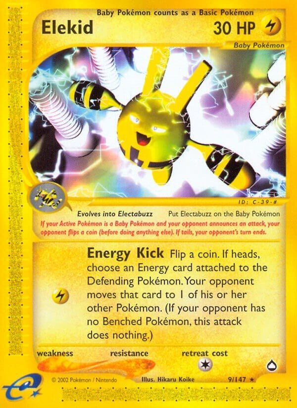 Image for Elekid (Aquapolis) (009/147) - Pokemon