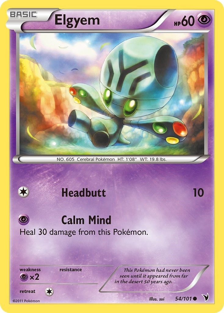 Image for Elgyem (54) (Noble Victories) (54/101) - Pokemon